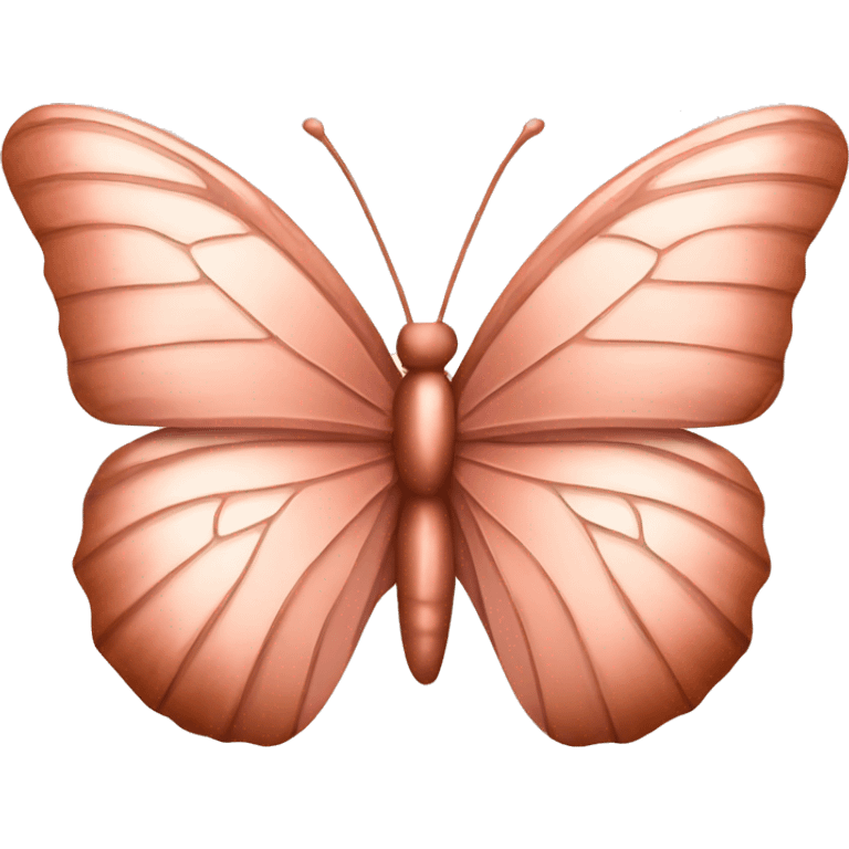 Rose gold butterfly emoji