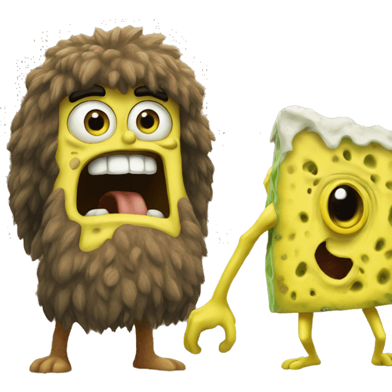 spongebob as caveman emoji