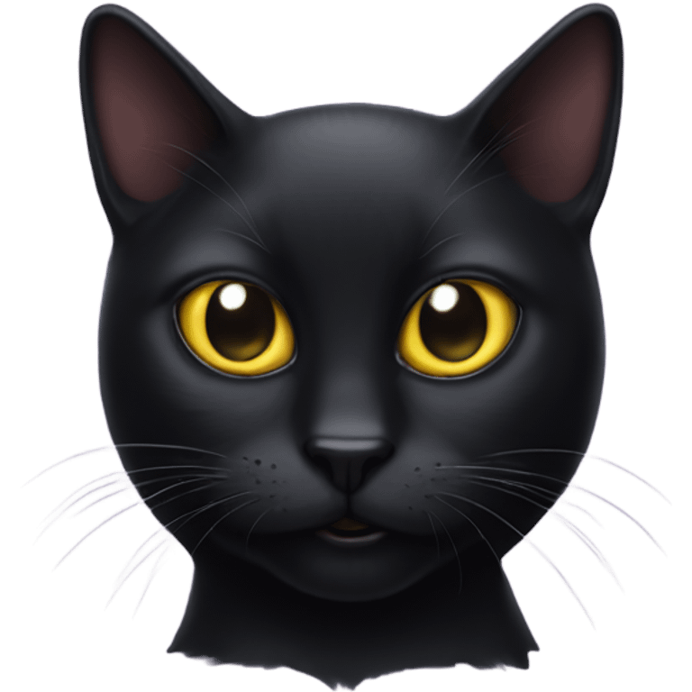 Black Cat Whith Three Eyes  emoji