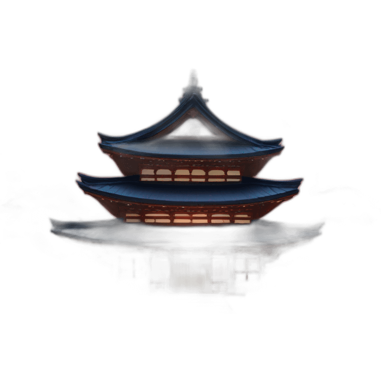 Magic night japanese temple  emoji