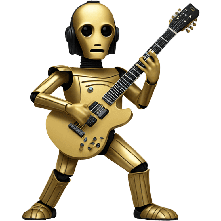 c3p0 playing electric race guitar emoji