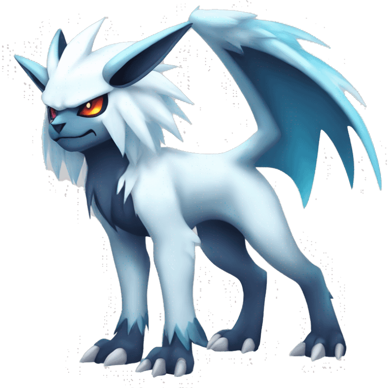 Edgy Cool Absol-Silvally-Vaporeon-Absol-Pokémon Full Body emoji