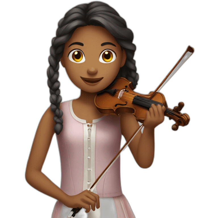 Girl-playing-the-violin emoji