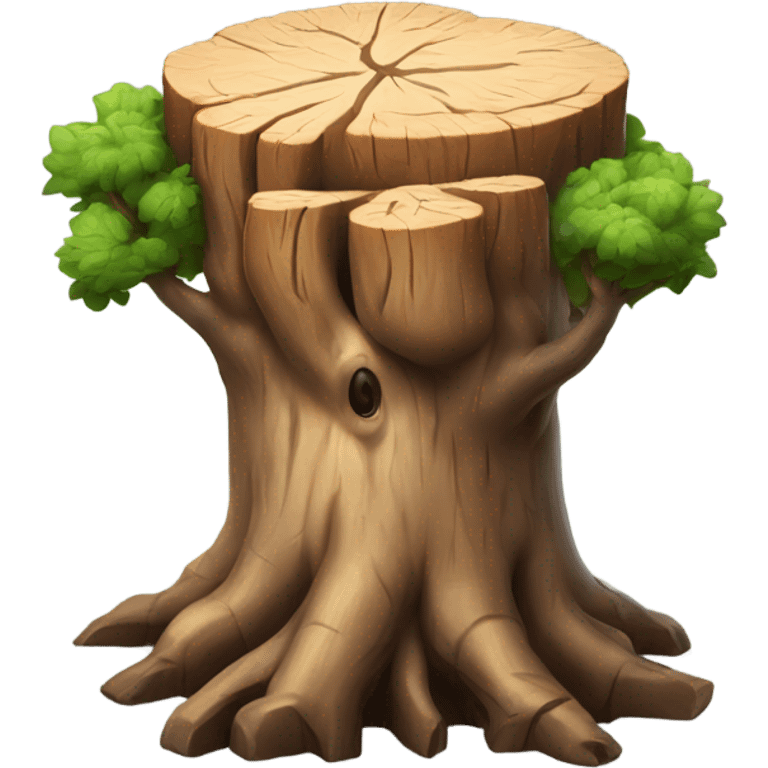 brain tree stump emoji