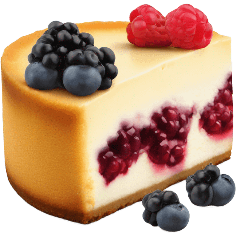 Cheesecake with berries on top emoji