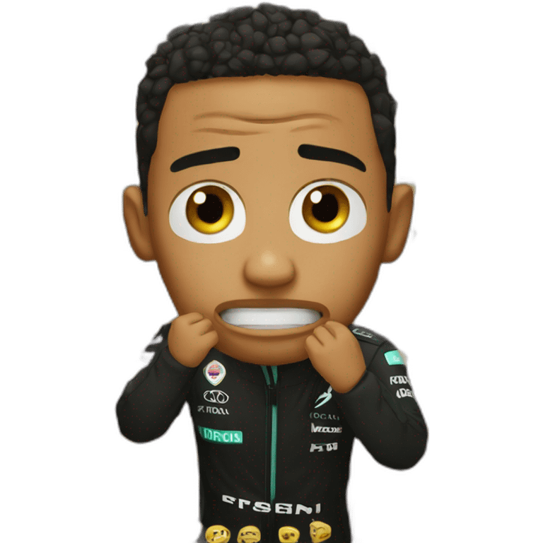 Lewis hamilton crying emoji