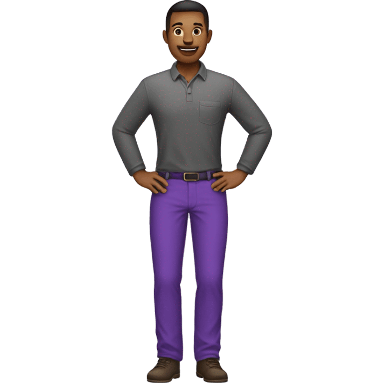 it-specialist-who works at apple Inc. put purple pants emoji