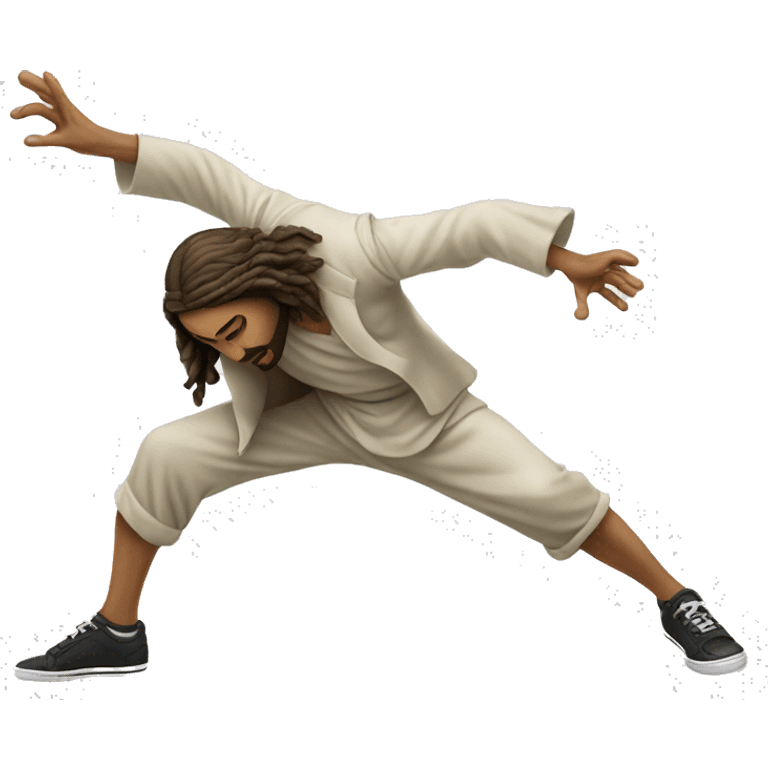 Breakdancing Jesus emoji