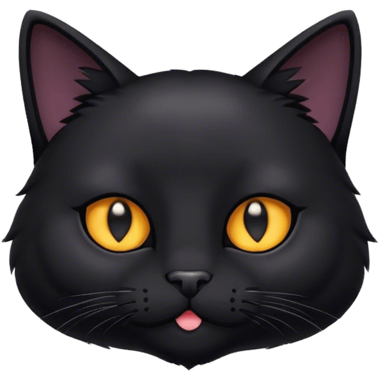 cute black cat emoji