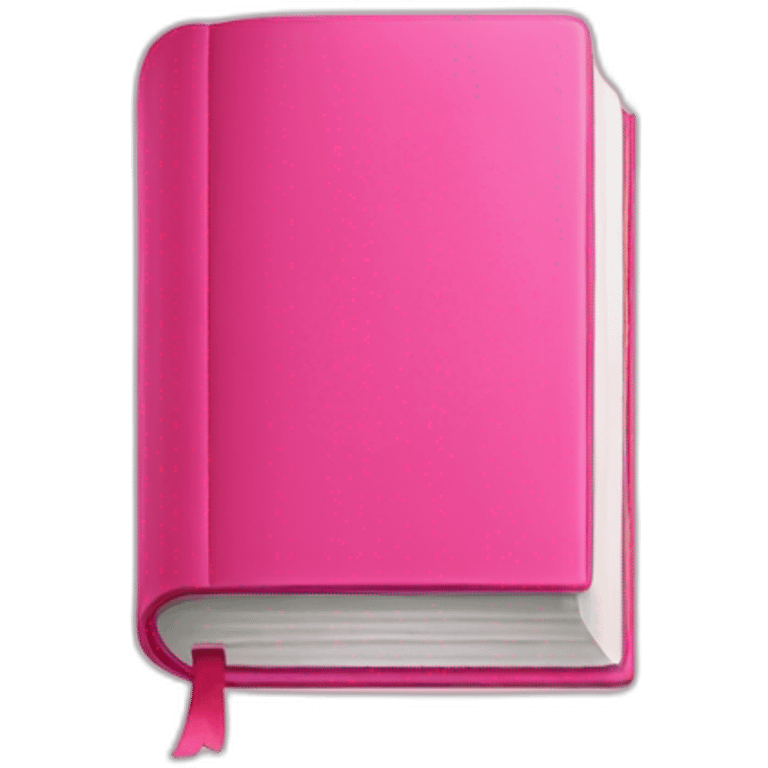 Pink book emoji