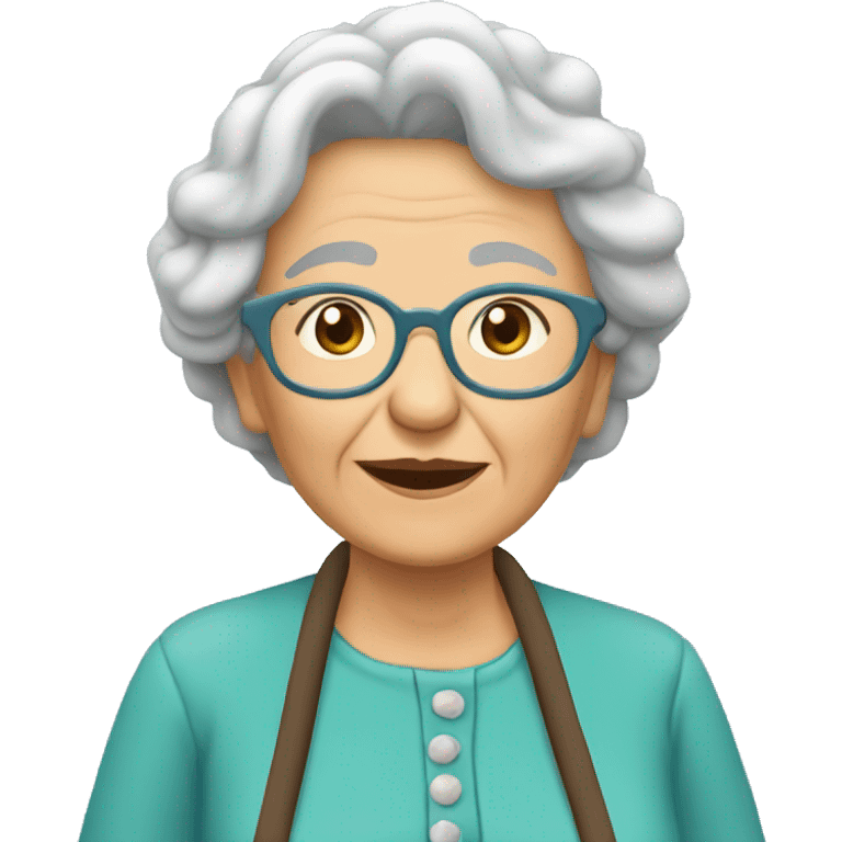 Abuelita en el cielo  emoji