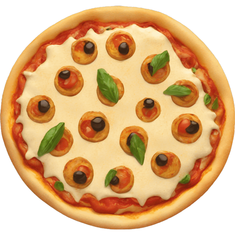 Hummus pizza emoji