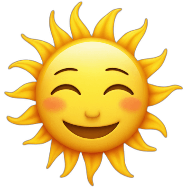 smilling sun emoji