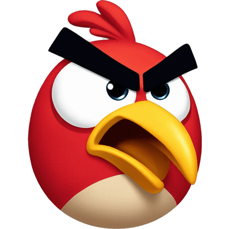 Angry bird emoji