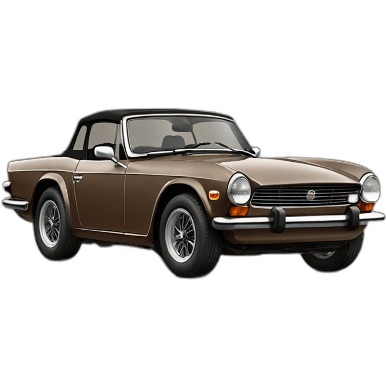 Triumph TR6 brown emoji