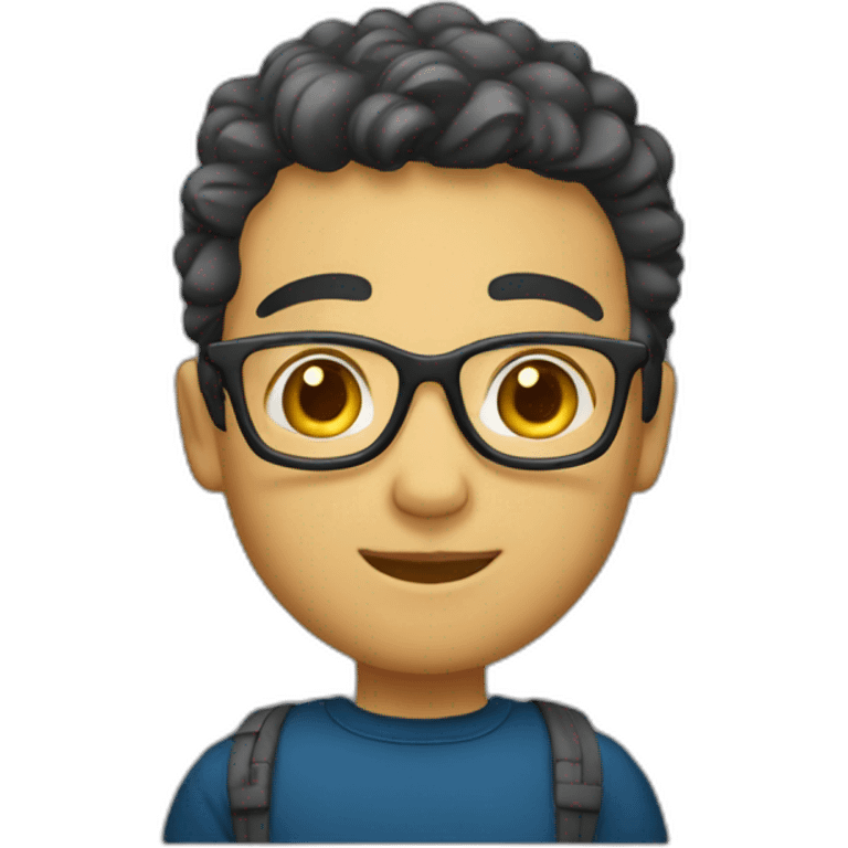 joven estudiante blanco emoji