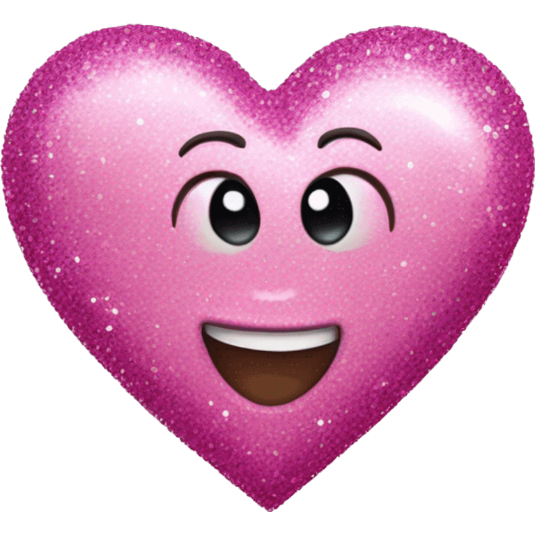 pink heart with glitter emoji