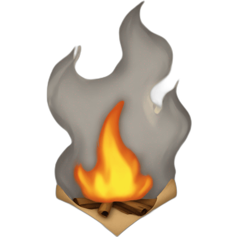 burning paper emoji