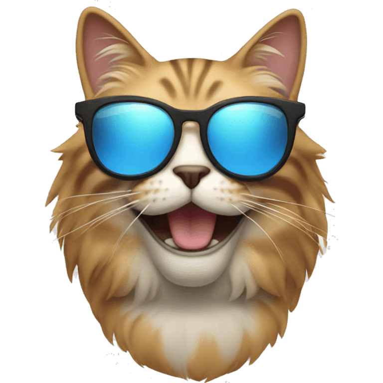 Cat with sunglasses emoji