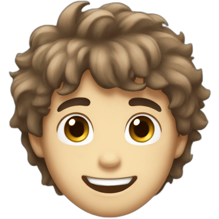 derpy smile fluffy brown hair boy emoji