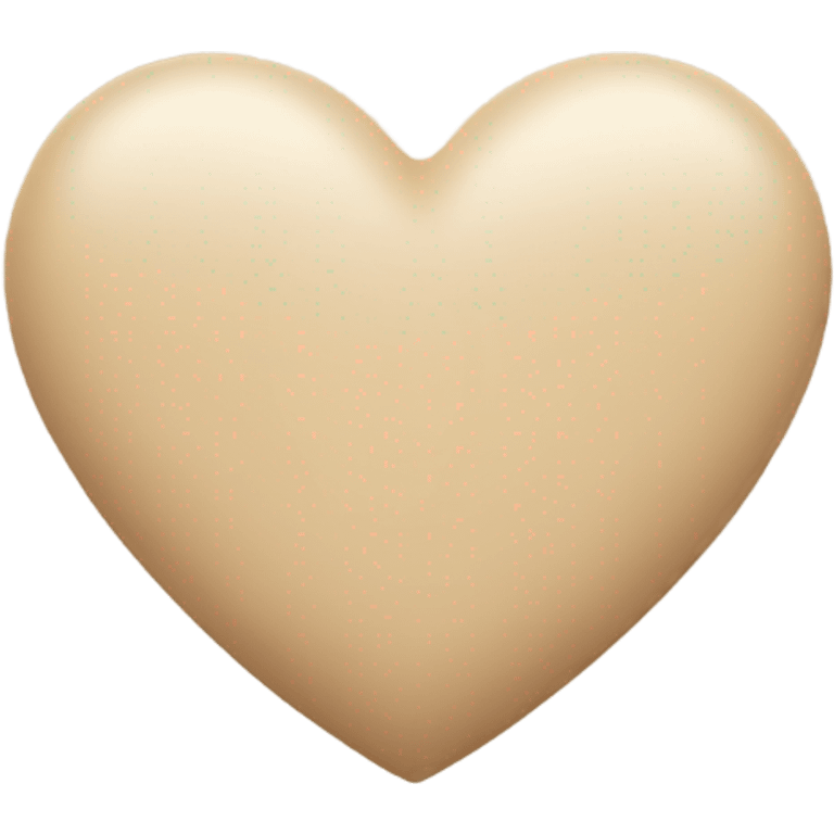 beige heart  emoji