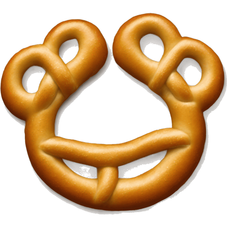 Pretzel that is Mickey shaped emoji