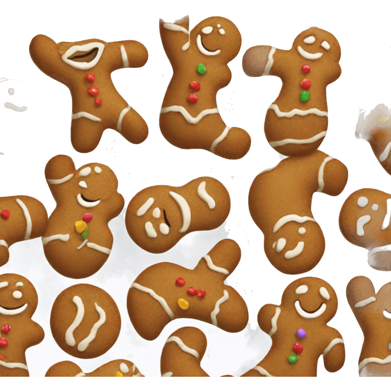 Gingerbread man emoji