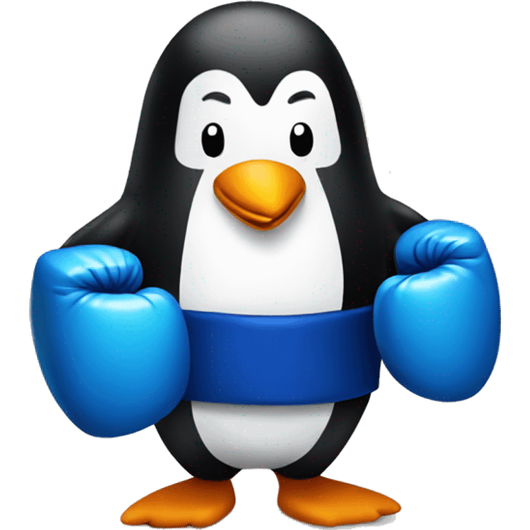 penguin boxing emoji