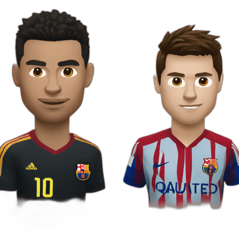 Ronaldo vs messi emoji