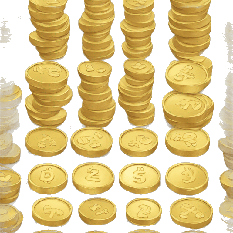 3 gold coins emoji