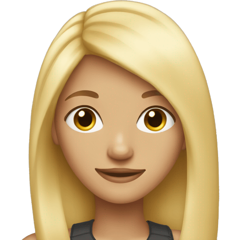 Teen girl with blonde hair emoji