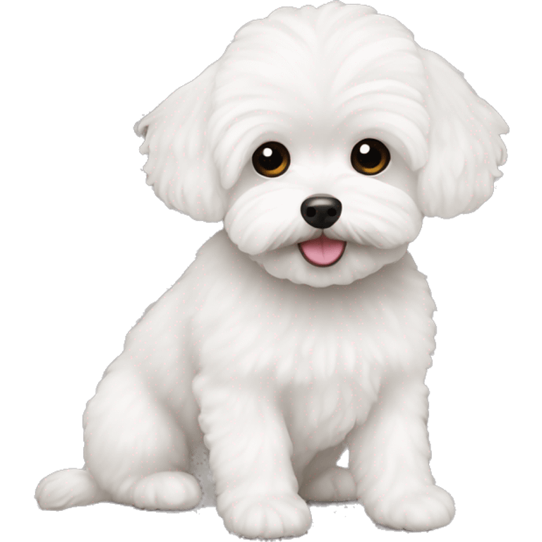 White maltipoo emoji