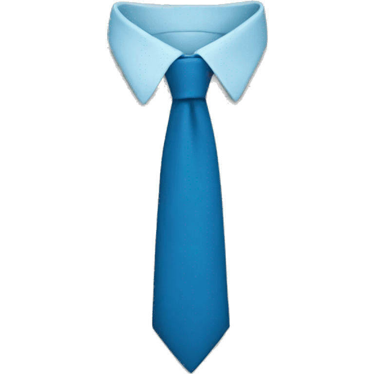 Blue tie emoji