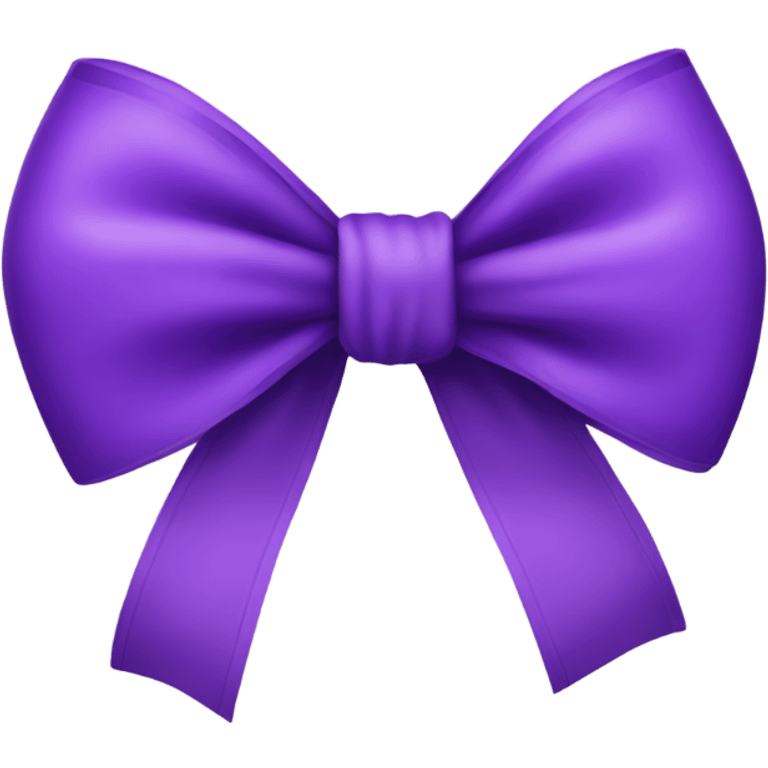 Purple bow emoji