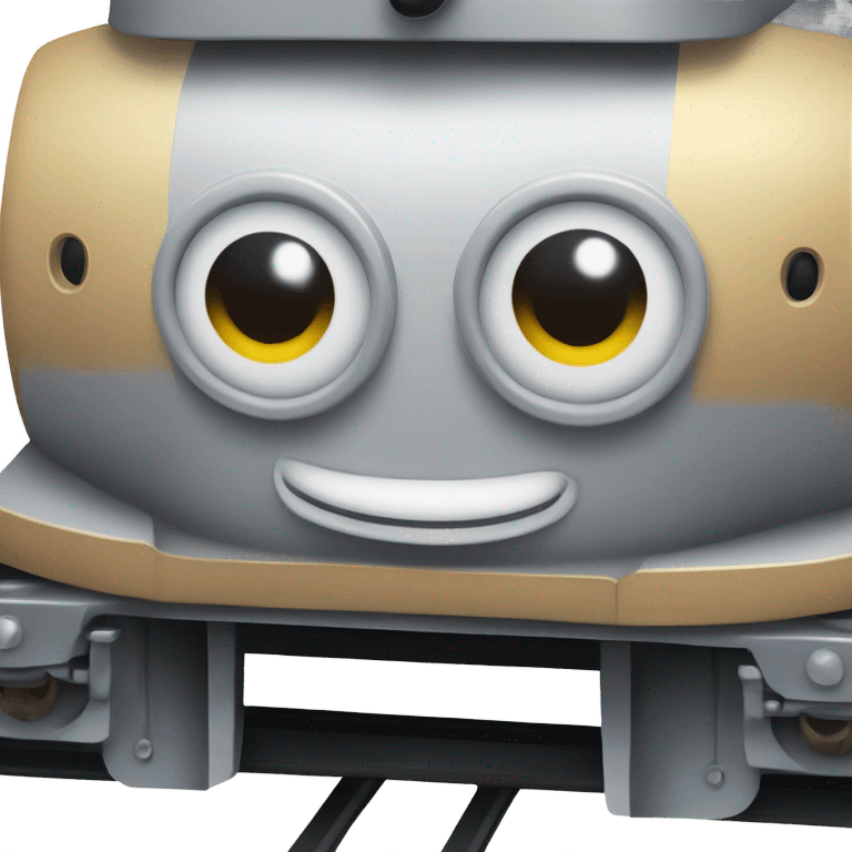 A electric locomotive (With little Kirby shiny eyes) emoji