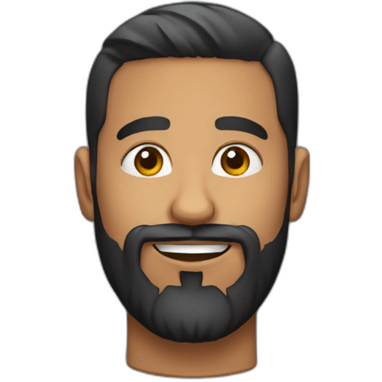 A latin man 30 years old with a beard emoji