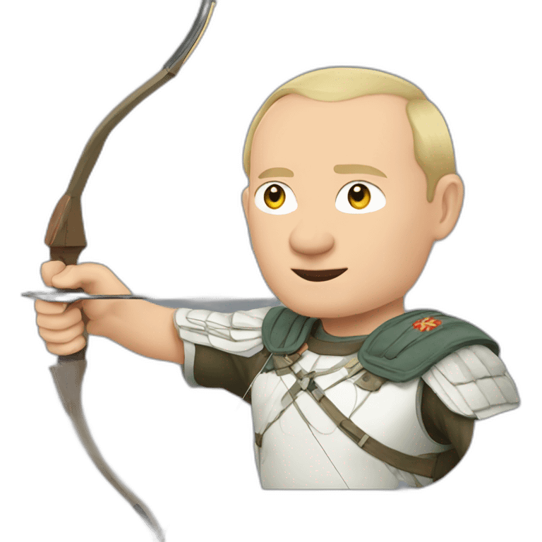 Putin with archery emoji