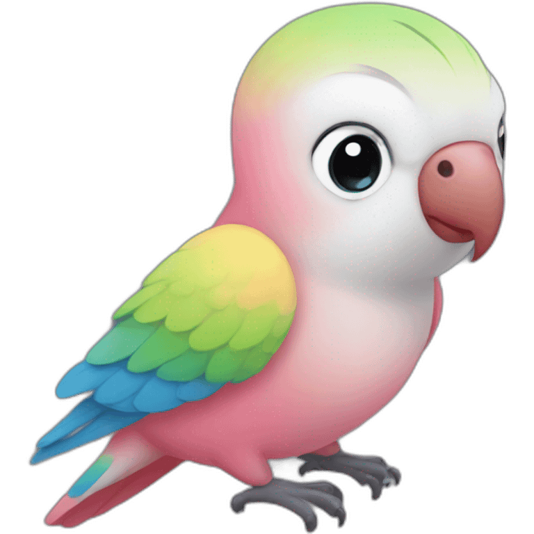 Transgender lovebird emoji