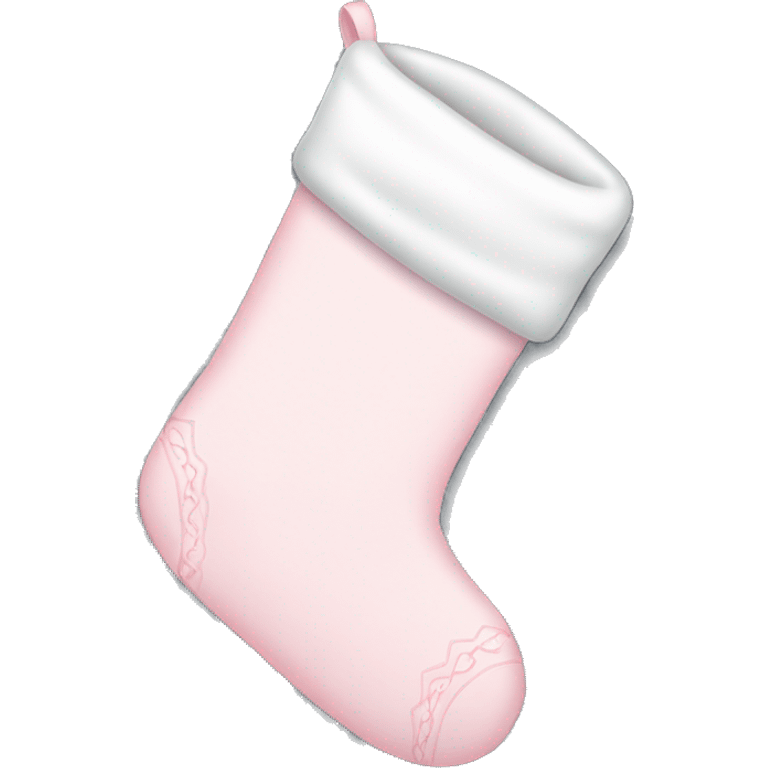 pale pink christmas stockings emoji