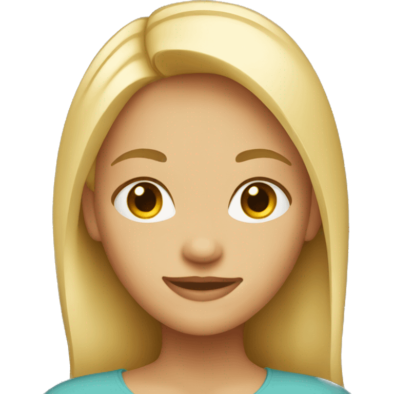 blond girl front-end emoji