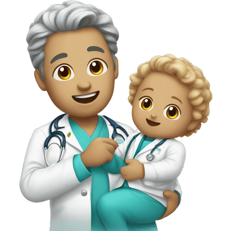 doctor deliver babie emoji