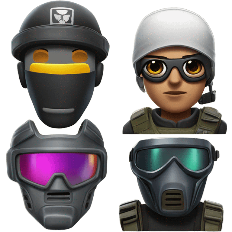 emoji des personnages de Rainbow six siège  emoji