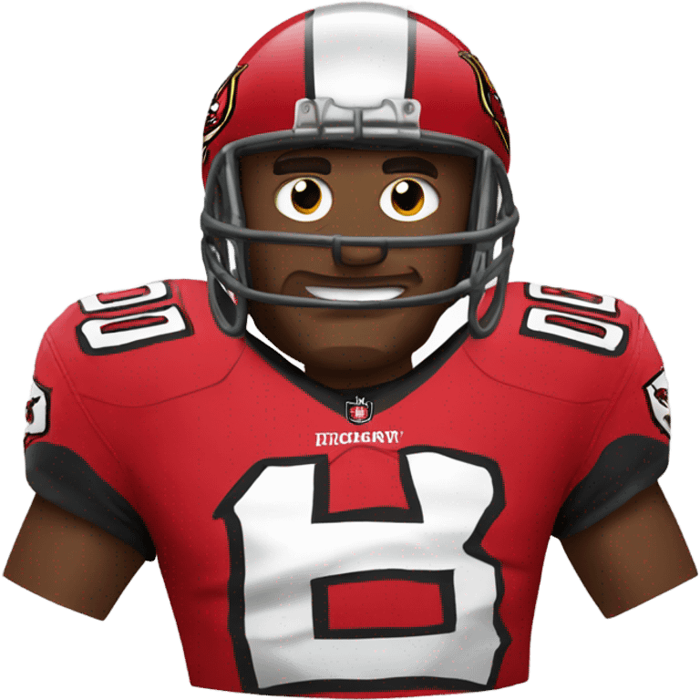 Buccaneers crazy football fan emoji