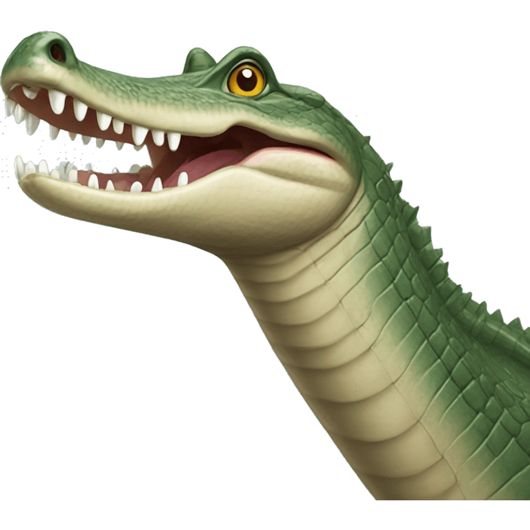 Indian Gharial with very long mouth emoji