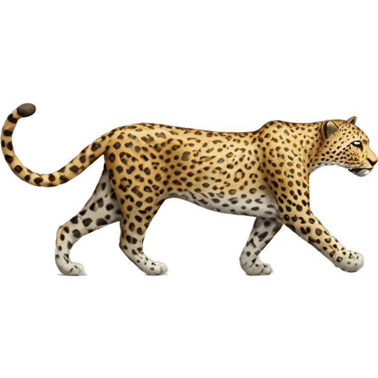 Leopard walking emoji