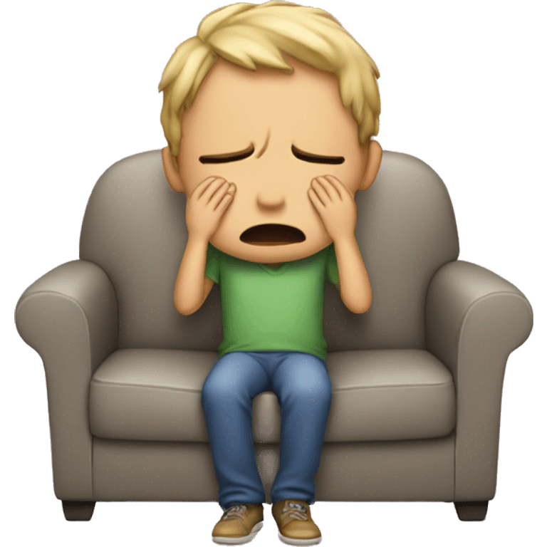  Crying watching tv emoji