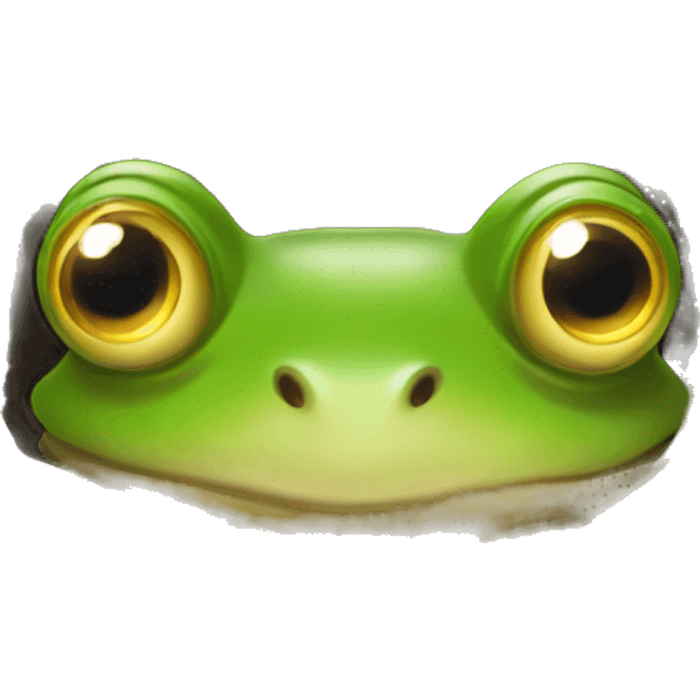 Frog in a nest emoji