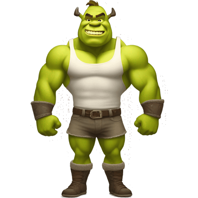 shrek as bodybuilder emoji