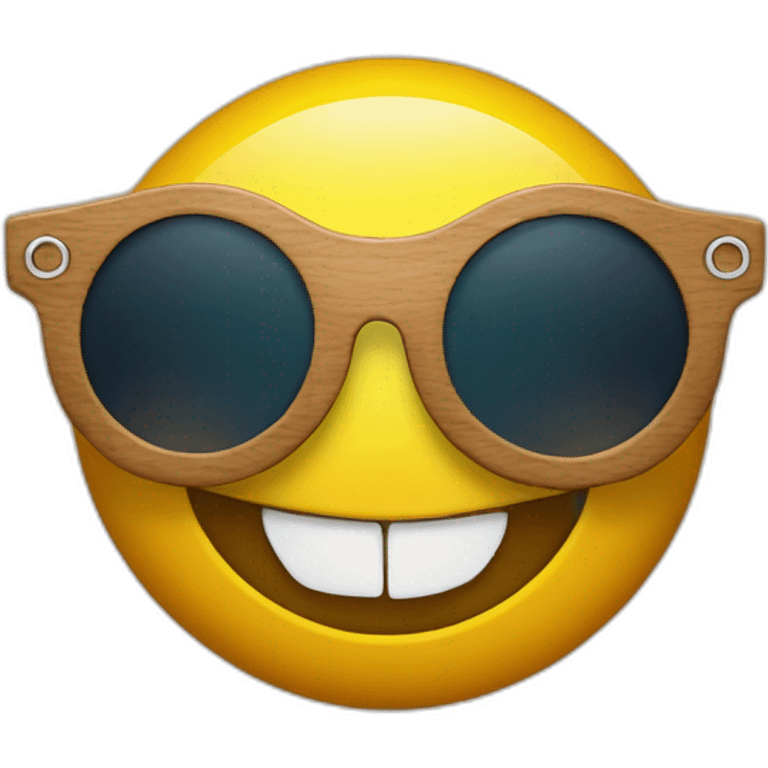 Veneer from troll 3, smile face with star sun glasses emoji