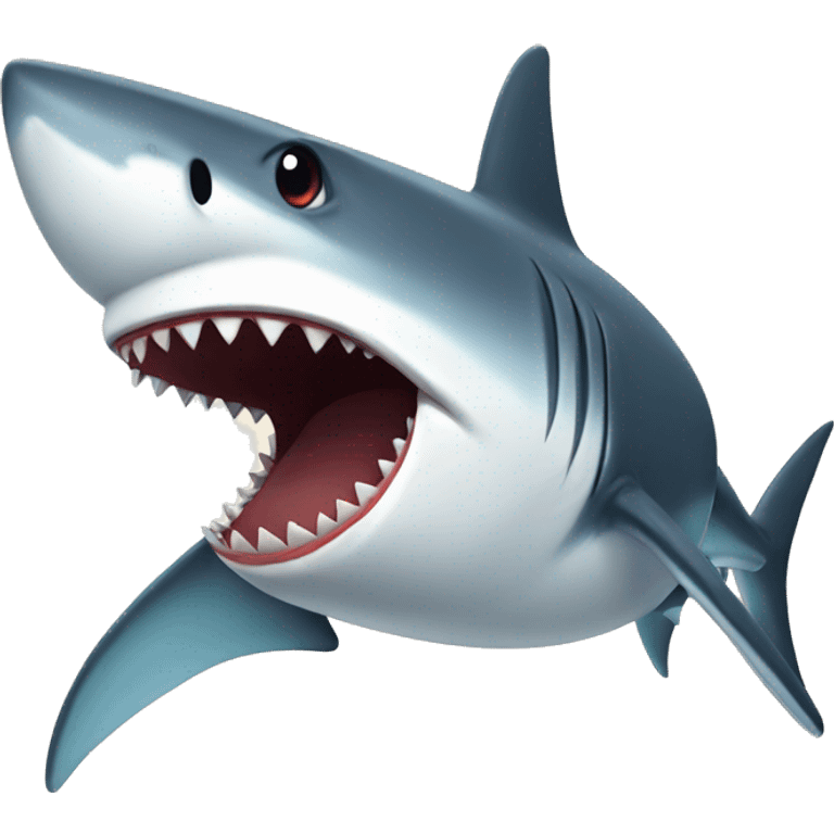 shark with sick emoji